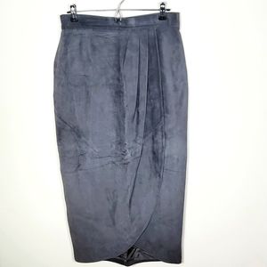 Suede Danier Wrap Skirt